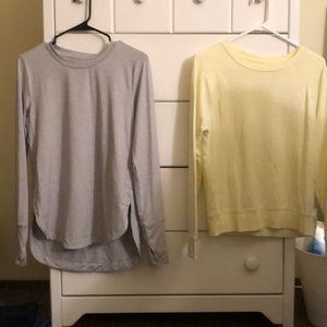 two long (casual/ workout) sleeve shirts